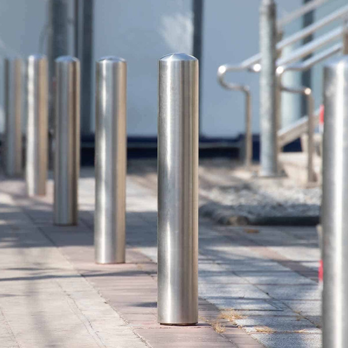 7″ Stainless Steel Bollard Covers